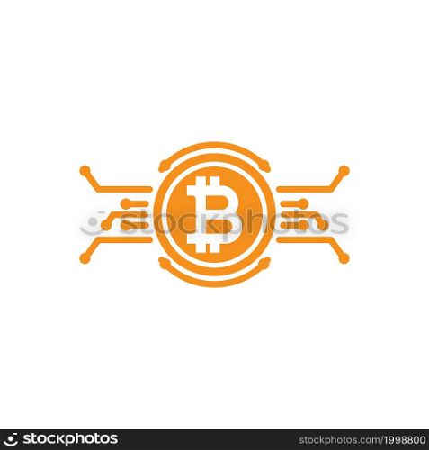 bitcoin abstract logo