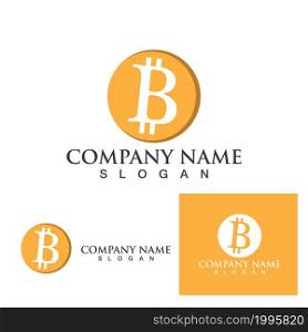 Bitcoin coin logo and symbol vector eps