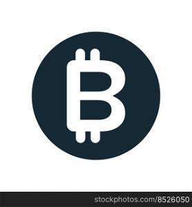 Bitcoin Icon Vector Logo Template