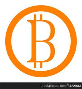 bitcoin logo stock illustration design