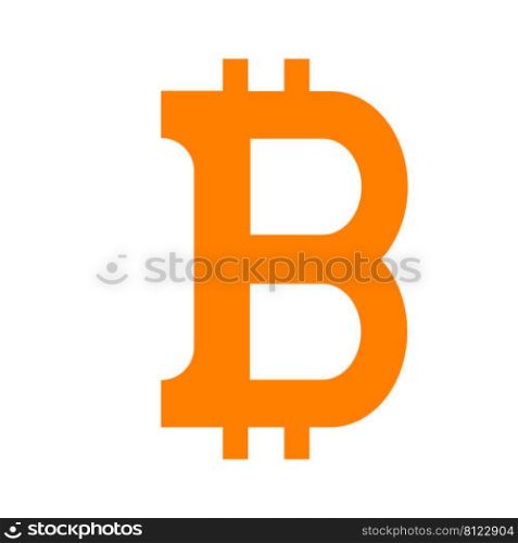 bitcoin logo stock illustration design