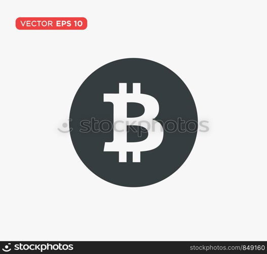 Bitcoin Mark Icon Vector Illustration