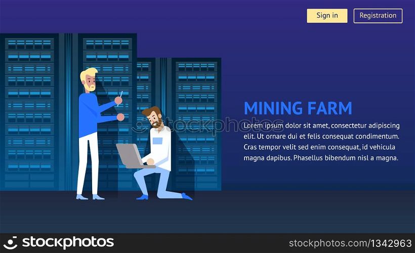 Bitcoin or Etherum Cryptocurrency Mining Farm. Cyber Computer Network. Datacenter Banner. Security Money Transfer Concept. World Virtual Cryptocoin Mine Technology. Financial Datacenter.. Cryptocurrency Mining Farm. Cyber Computer Network