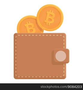 Bitcoin pay icon cartoon vector. Payment app. Cash app. Bitcoin pay icon cartoon vector. Payment app