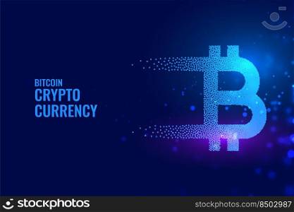 bitcoin technology background in particle style