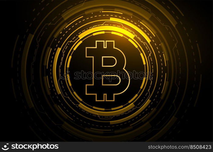 bitcoin technology crypto currency blockchain concept design