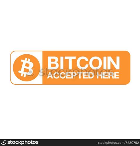 Bitcoin vector icon .Cryptocurrency with huge market capitalization