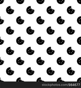 Bite biscuits pattern vector seamless repeating for any web design. Bite biscuits pattern vector seamless