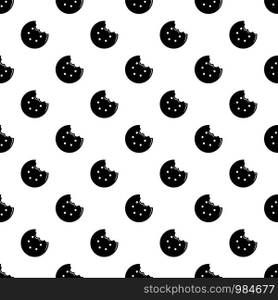 Bite biscuits pattern vector seamless repeating for any web design. Bite biscuits pattern vector seamless