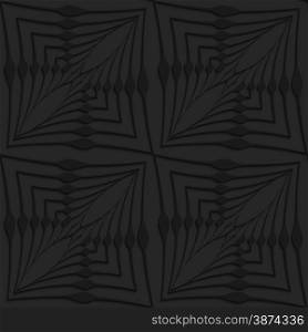 Black 3D seamless background. Dark pattern with realistic shadow.Black 3d abstract wavy squares.