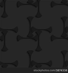 Black 3D seamless background. Dark pattern with realistic shadow.Black 3d shapes forming squares.