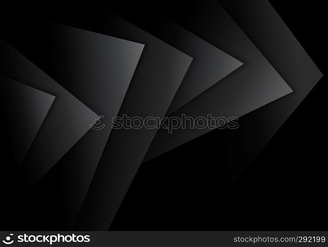 Black Abstract Background with Dark Layers