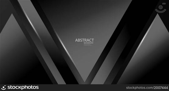 Black abstract pattern and dynamic background poster decorated with beautiful white lines. Illustration in vector format