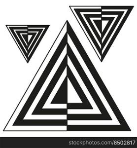 black abstract triangles. Vector illustration. stock image. EPS 10.. black abstract triangles. Vector illustration. stock image. 