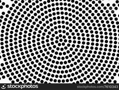 Black abstract vector circle pattern design. Halftone texture.. Black abstract vector circle pattern design.