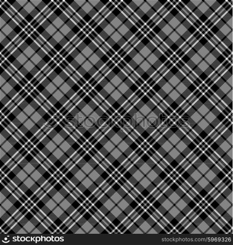Black &amp; white seamless tartan pattern
