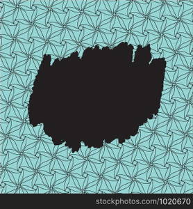 Black and blue geometric pattern. Vector background