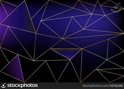 Black and gold concept polygonal background. Geometric line golden blue pattern for wallpapers and textile, vector.. Black and gold concept polygonal background. Geometric line golden blue pattern for wallpapers and textile, vector