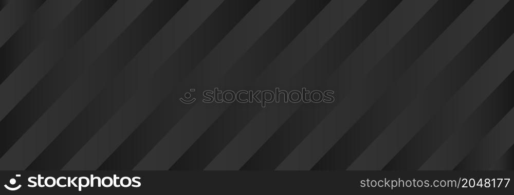 Black and grey color gradient background. Abstract 3d pattern. Modern template illustration