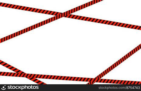 Black and red line striped. Warning tapes. Danger signs. Caution ,Barricade tape, Do not cross, police, scene barrier tape.Vector illustration