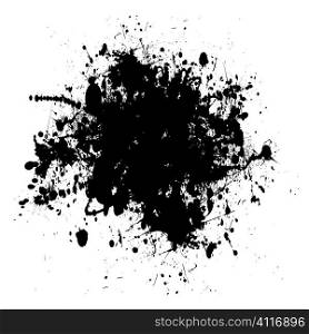 black and white abstract grunge ink splat background