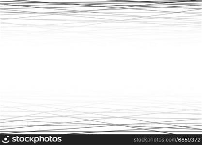 Black and white Abstract horizontal striped pattern. Vector illustration.