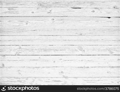Black and white background of weathered painted wooden plank. Vector illustration