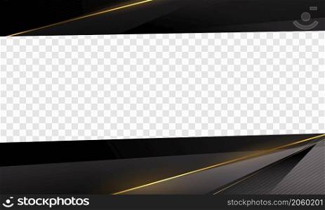 black and white background rectangle banner template with geometric shapes vector illustration