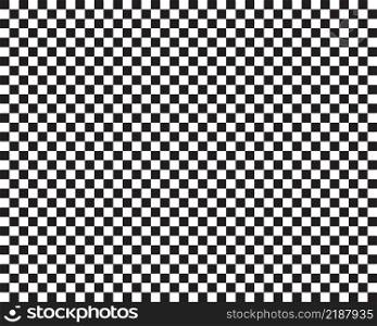 Black and white checkerboard, abstract seamless pattern 