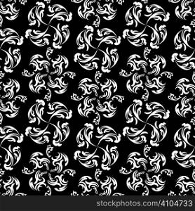Black and white classy wallpaper design that seamlessly repeats