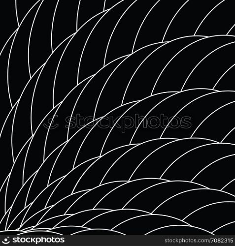 Black and white dragon scales. Abstract geometric background texture.