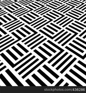 Black and white geometric pattern with stripes. Vector striped carpet wallpaper. Illustration of tile pattern ot carpet. Black and white geometric pattern with stripes. Vector striped carpet wallpaper