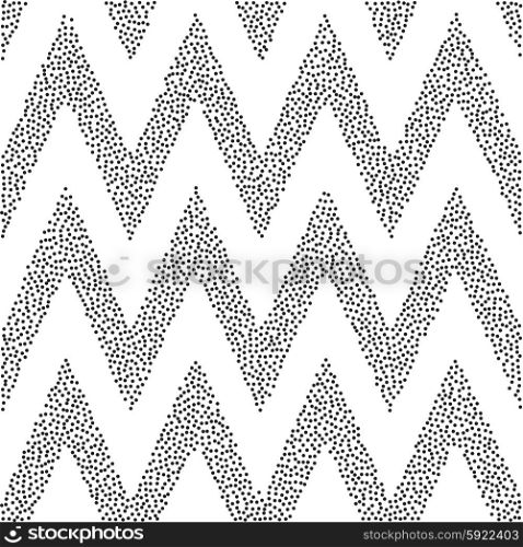 black and white halftone background . Vector black and white halftone background. stipple effect. Zigzag pattern