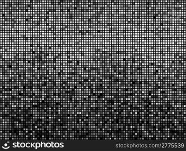 Black and white horizontal mosaic background.