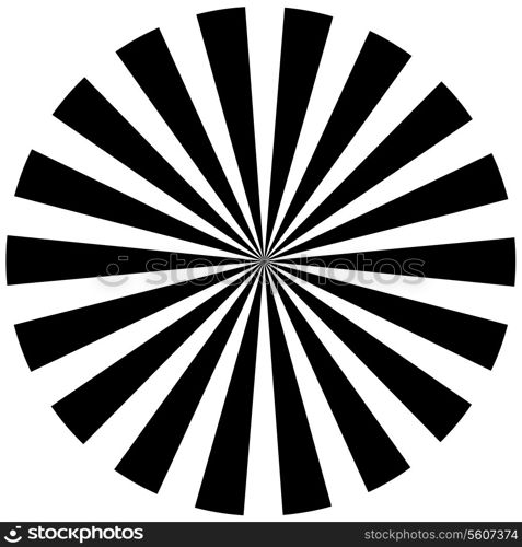 Black and white hypnotic background.