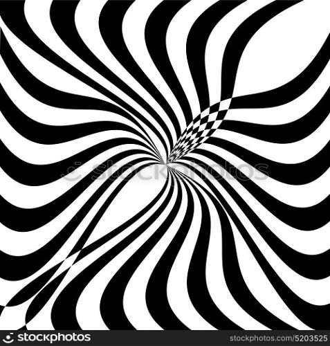 Black and White Hypnotic Background. Vector Illustration. EPS10. Black and White Hypnotic Background. Vector Illustration.