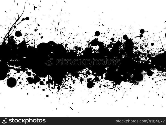 Black and white ink splat background