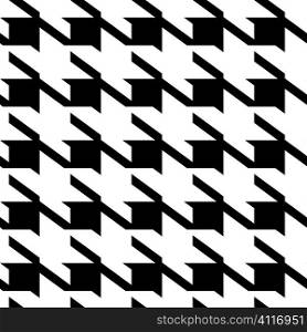 Black and white large houndstooth seamless vector repeating material pattern
