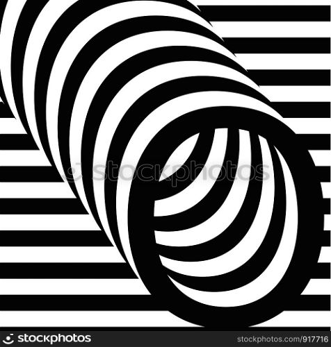 Black and white letter o design template vector illustration