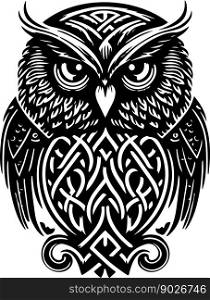 Black and white line art of owl head. Good use for symbol, mascot, icon, avatar, tattoo,T-Shirt design, logo or any design. Vector illustration. Black and white line art of owl head. Good use for symbol, mascot, icon, avatar, tattoo,T-Shirt design, logo or any design.