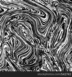 Black and white marble vector texture. Abstract background.