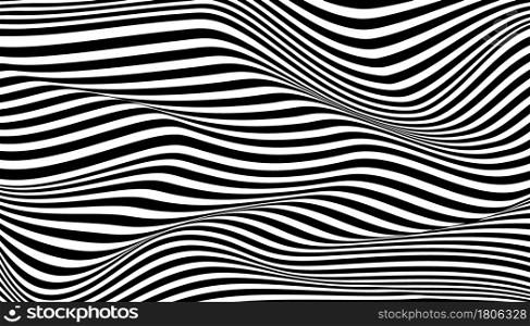 Black and white optical illusion background