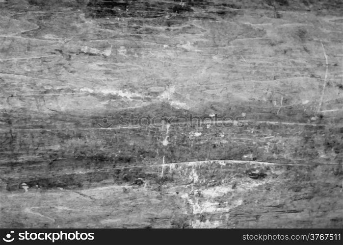 Black and white scratches abstract background from wooden desk. Vector illustration