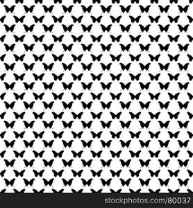 Black and white seamless butterfly pattern