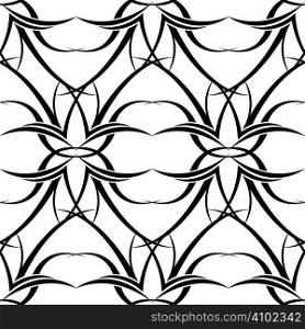 Black and white seamless repeating modern tattoo background design