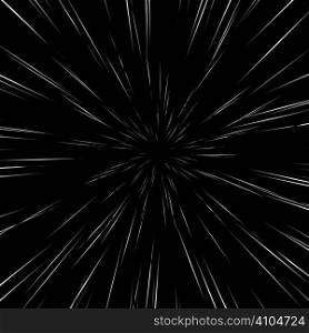 Black and white stella background showing a star exploding