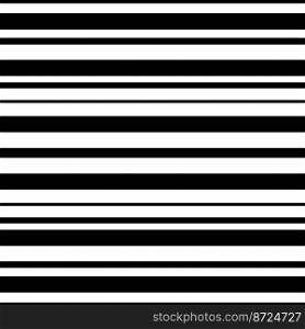 Black and white striped seamless pattern. Vector illustration. . Black and white striped seamless pattern.