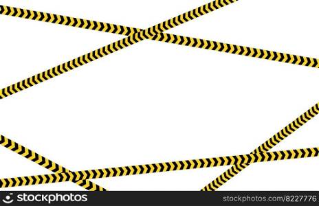 Black and yellow line striped. Warning tapes. Danger signs. Caution ,Barricade tape, Do not cross, police, scene barrier tape.Vector illustration