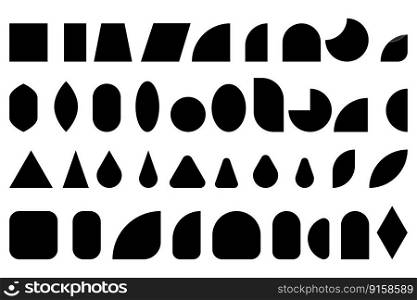 Black arches. Geometric shape. Vector illustration. EPS 10.. Black arches. Geometric shape. Vector illustration.