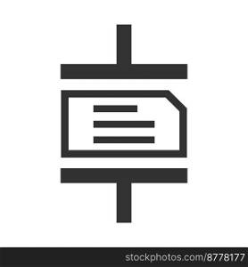 black Archive file sign icon on white background. Archive file sign icon